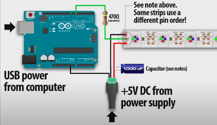 Esquema del proyecto en TinkerCAD por @/PensActius en YouTube