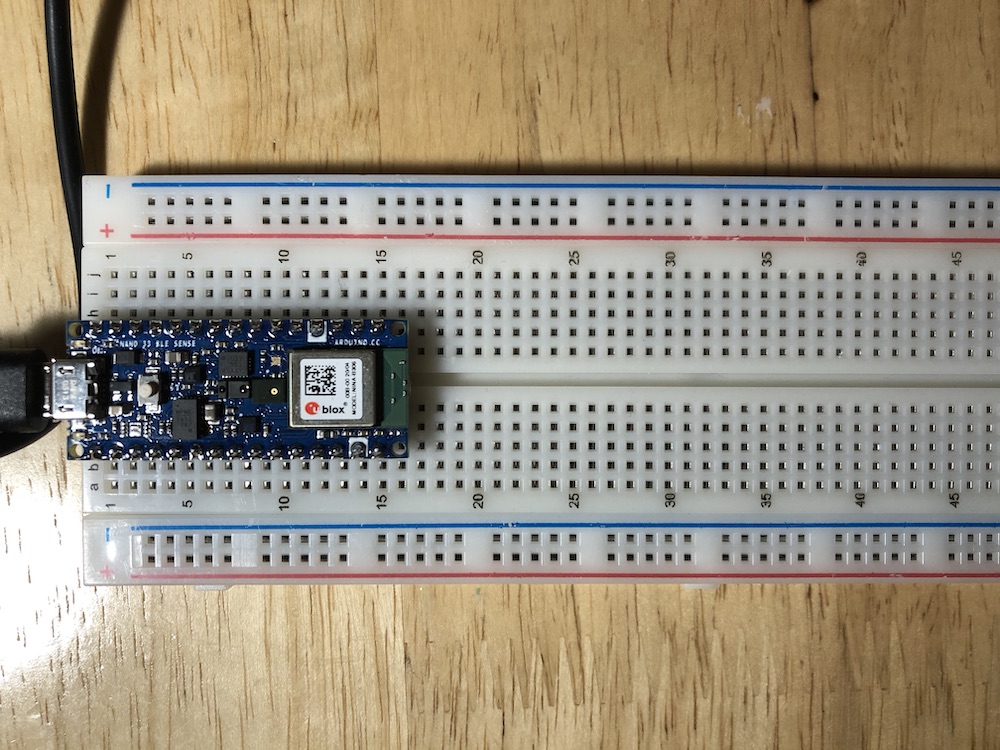 Arduino on breadboard Arduino placement