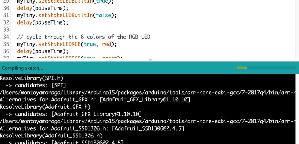 Compiling sketch Compiling sketch
