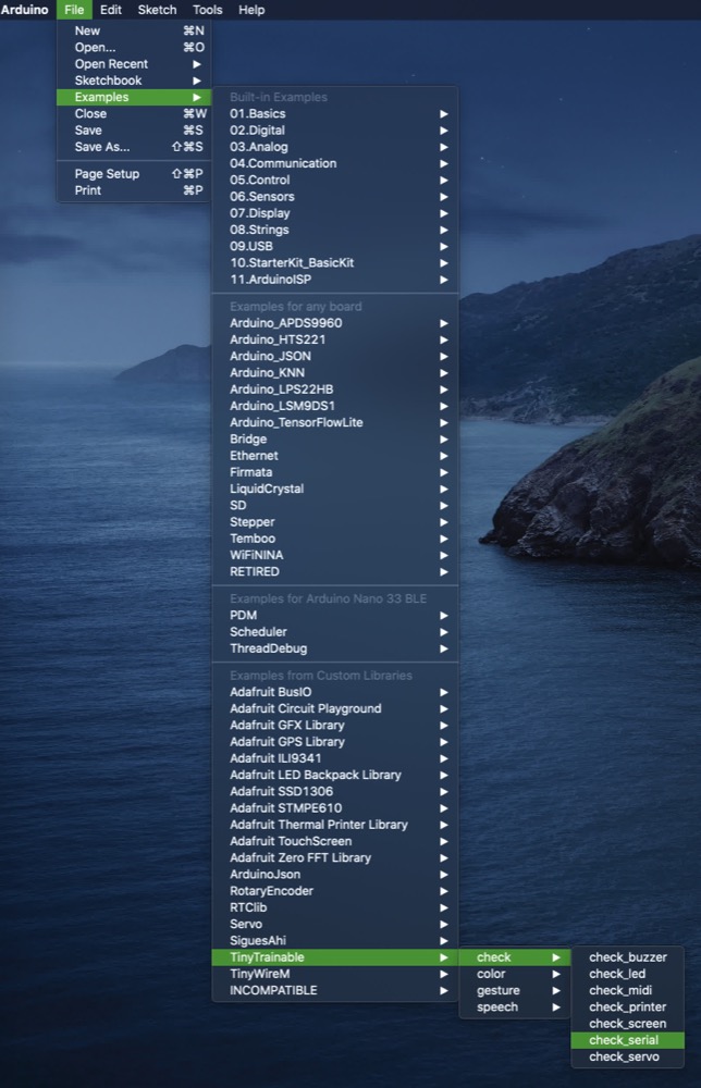 Open example Open example